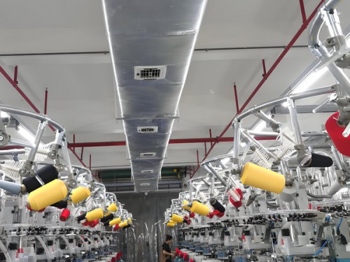 针织车间工业降温省电案例