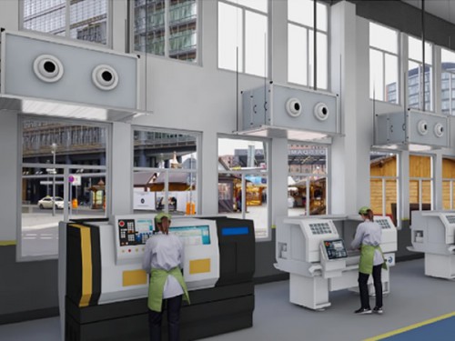 大型空间场所喜美创射流机型降温应用